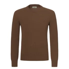 Cashmere Crew-Neck Pullover in Somali Brown