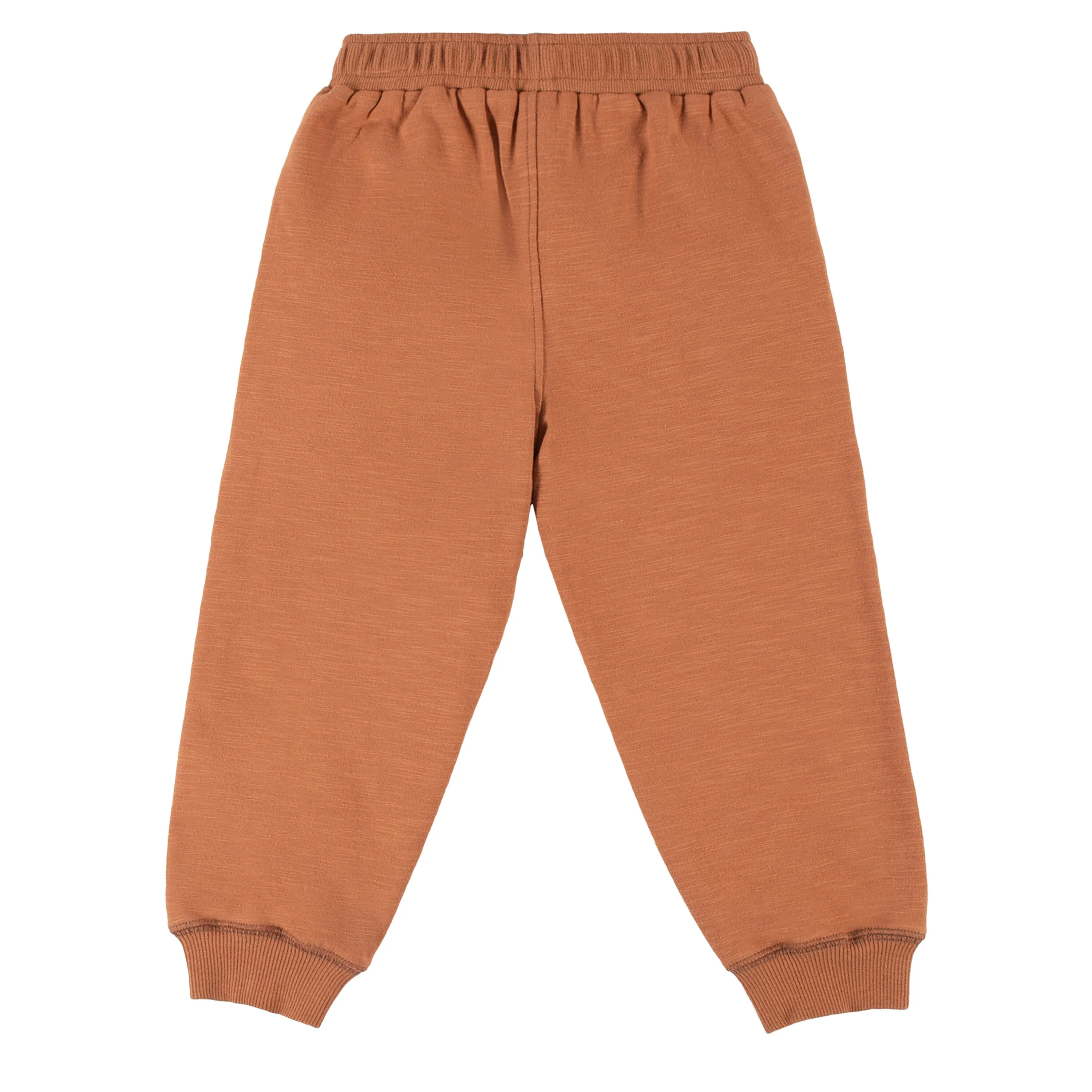 2-Pack Infant & Toddler Boys Orange & Beige Pocketed Joggers