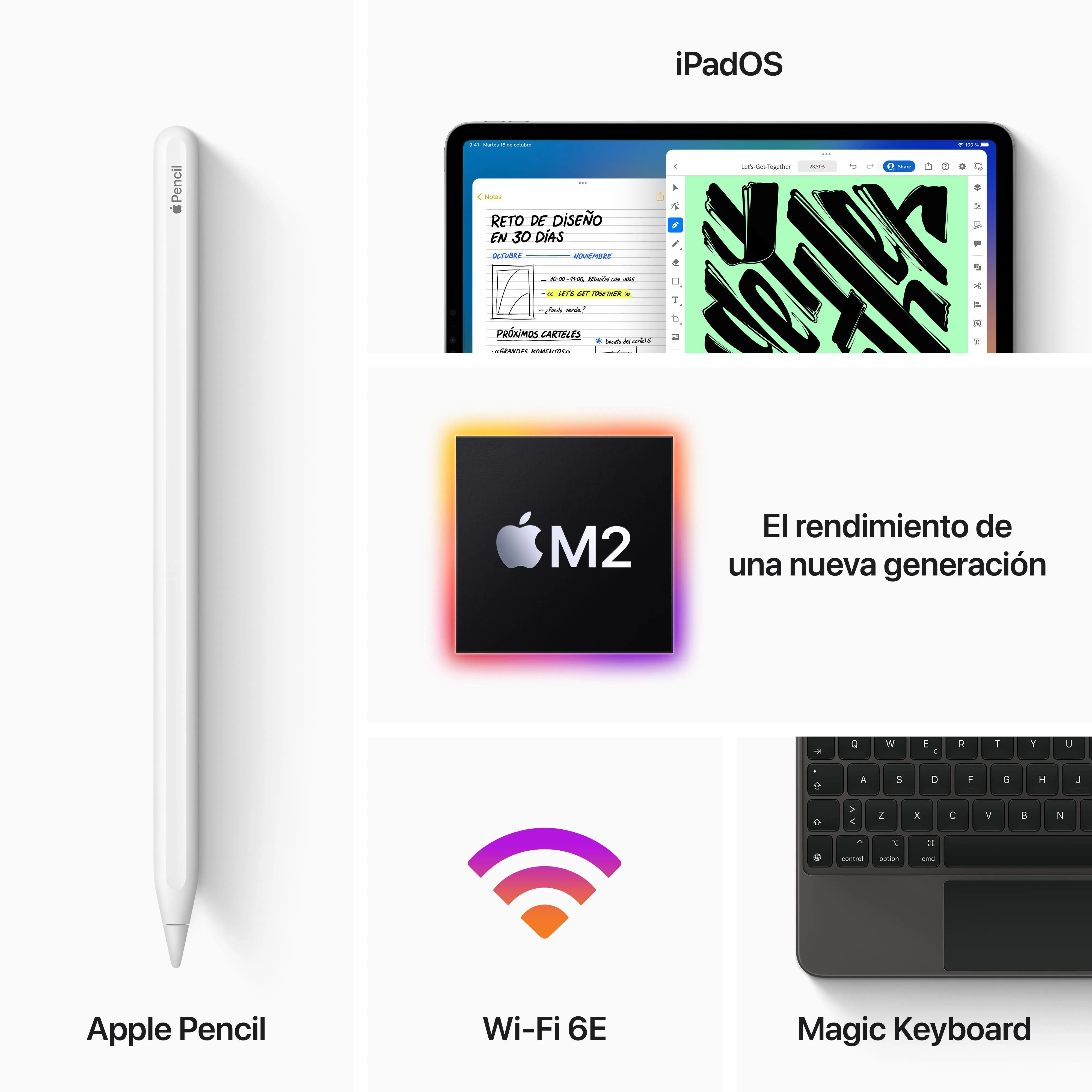 2022 iPad Pro de 11 pulgadas Wi-Fi 128 GB - Plata (4.ª generación)