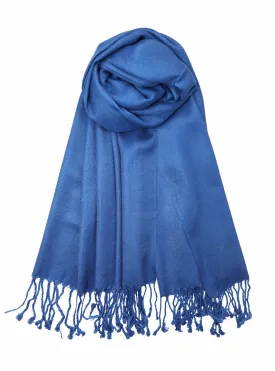 Achillea Denim Blue Pashmina Scarf