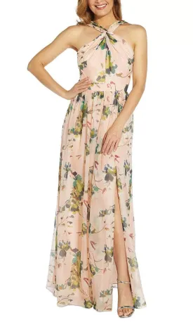 Adrianna Papell AP1E209750 - Halter Sleeveless Long Dress