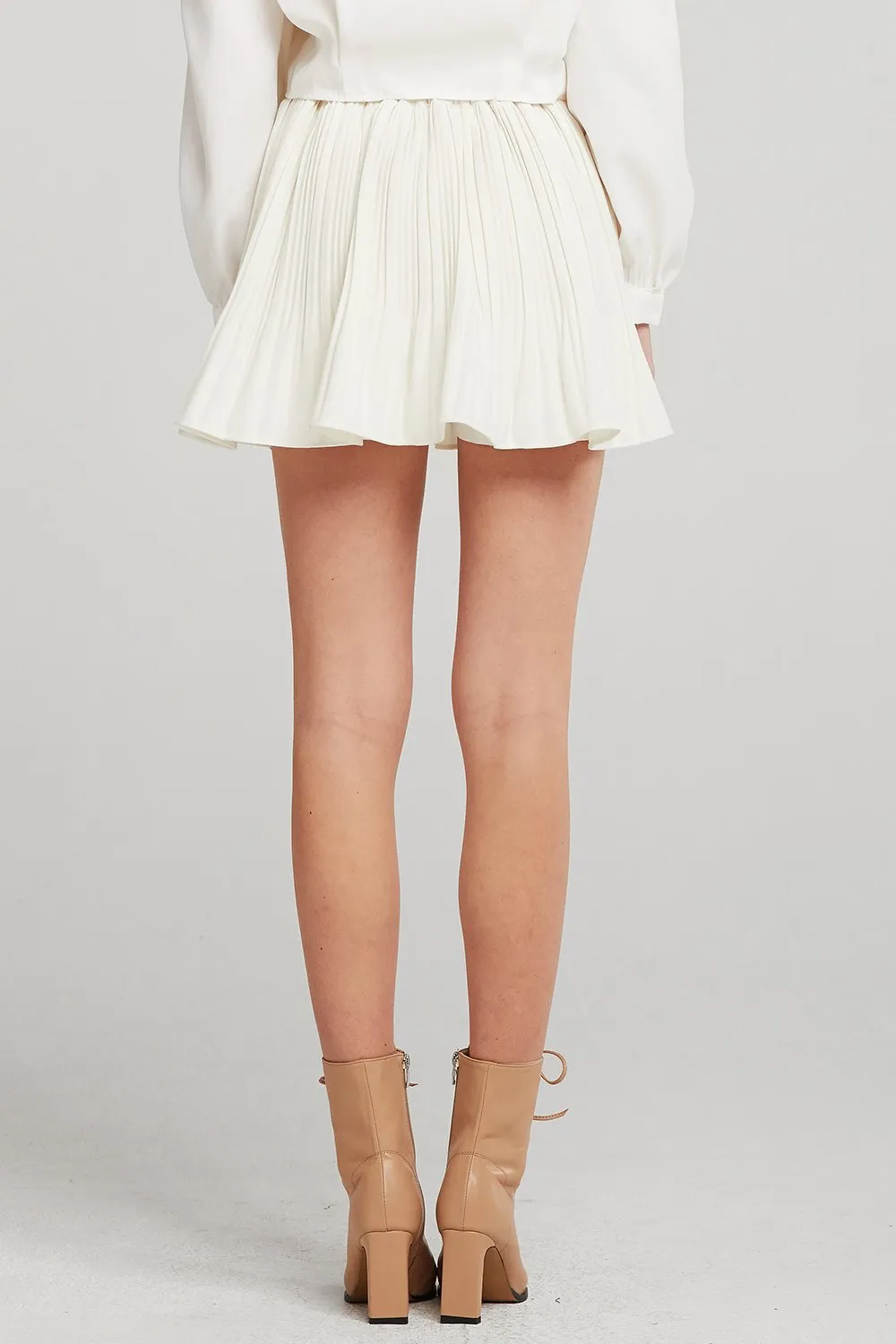 Alexa Flared Pleated Skort