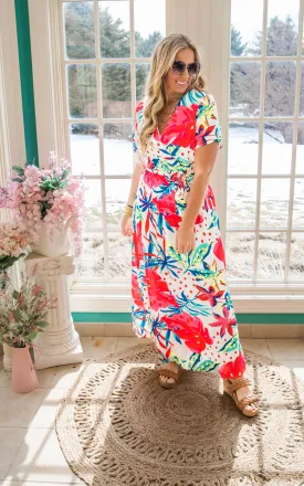 Aloha Friend Maxi Print Dress* - Final Sale