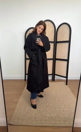 amaya coat in black