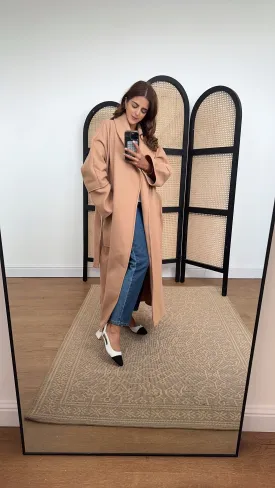 amaya coat in camel