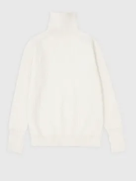 Andersen-Andersen, Navy Turtleneck, Off-White