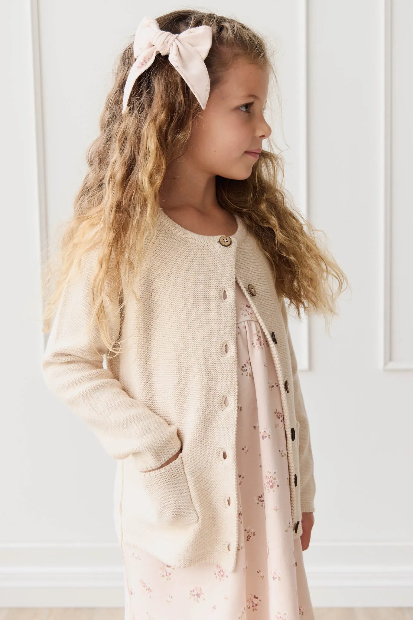 Aude Cardigan - Light Oatmeal Marle