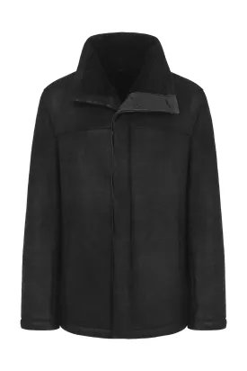 Black Shearling Coat