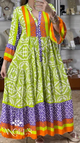 Boho Maxi OS Viscose Dress