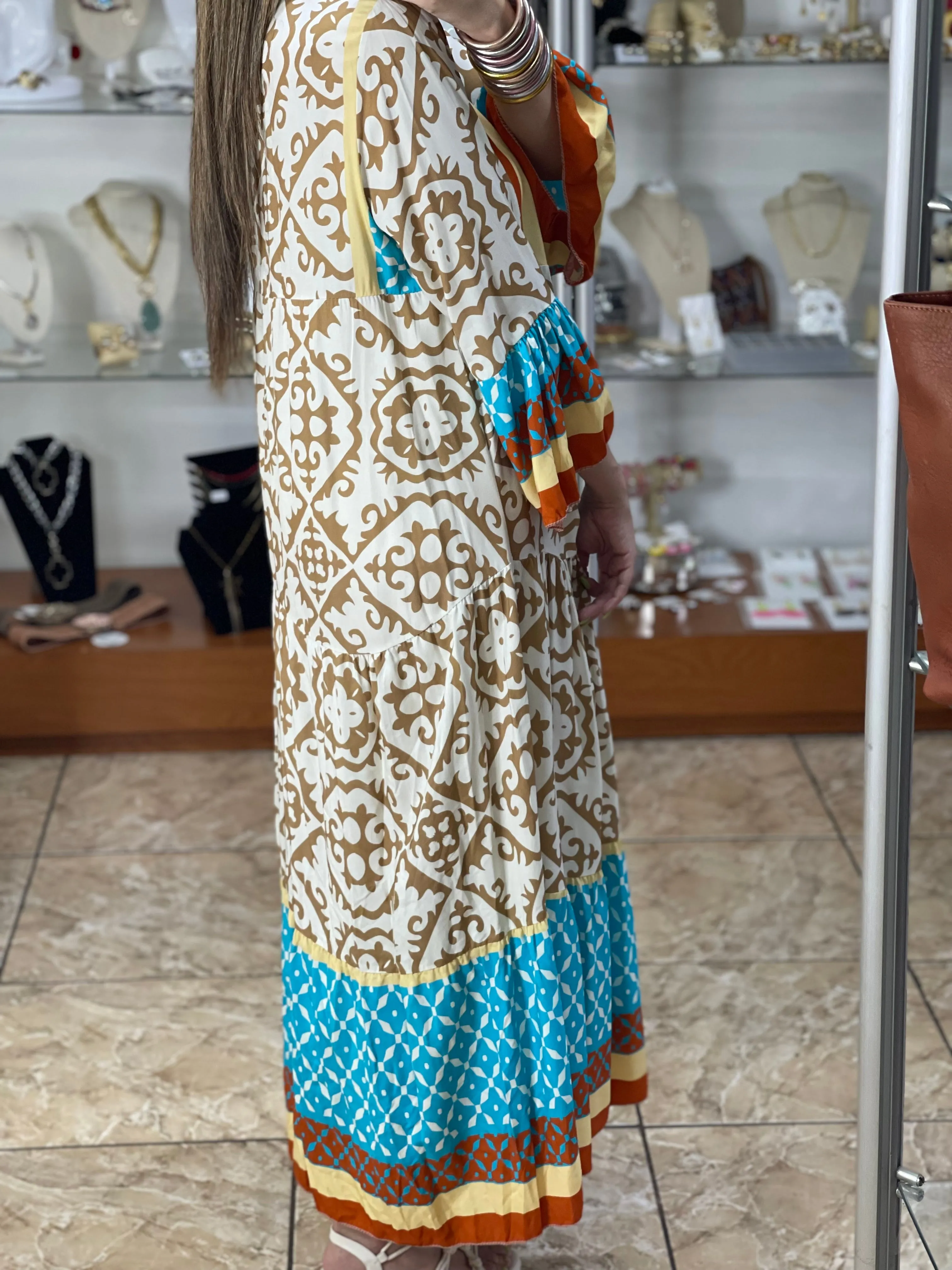 Boho Maxi OS Viscose Dress