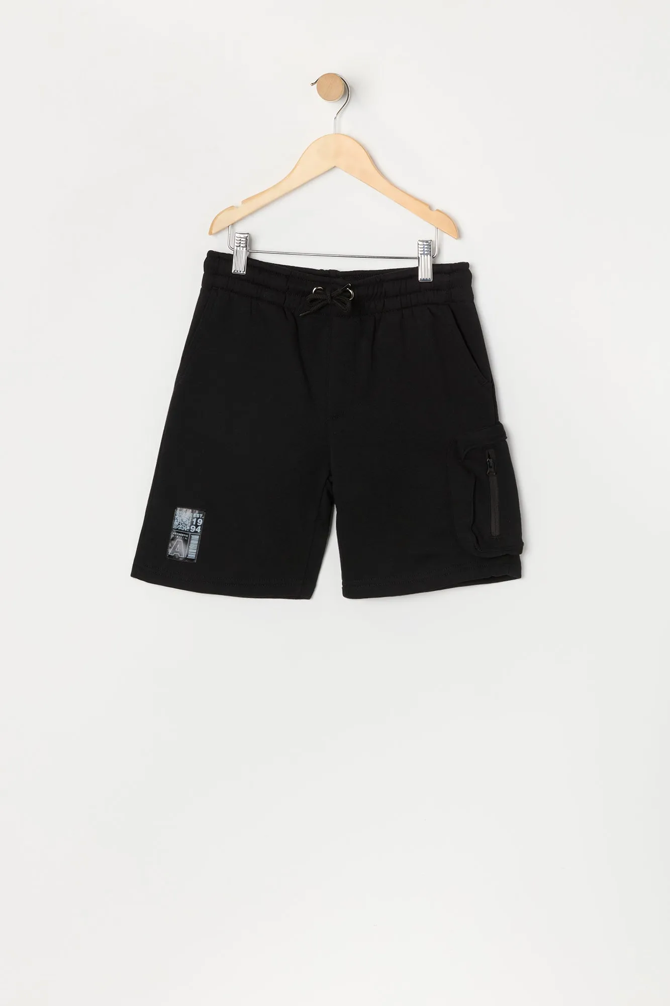 Boys Est 1994 Patch Fleece Cargo Short