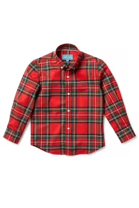 Boys James Shirt Royal Stewart Tartan Plaid