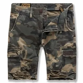 Boys Jordan Craig War Torn Cargo Shorts (Woodland) 4453CB