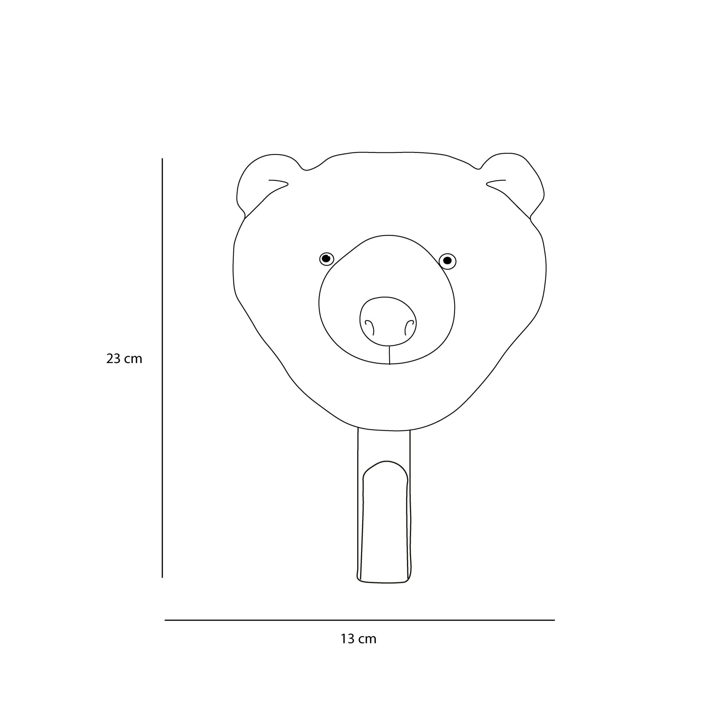 Brown bear coat hanger