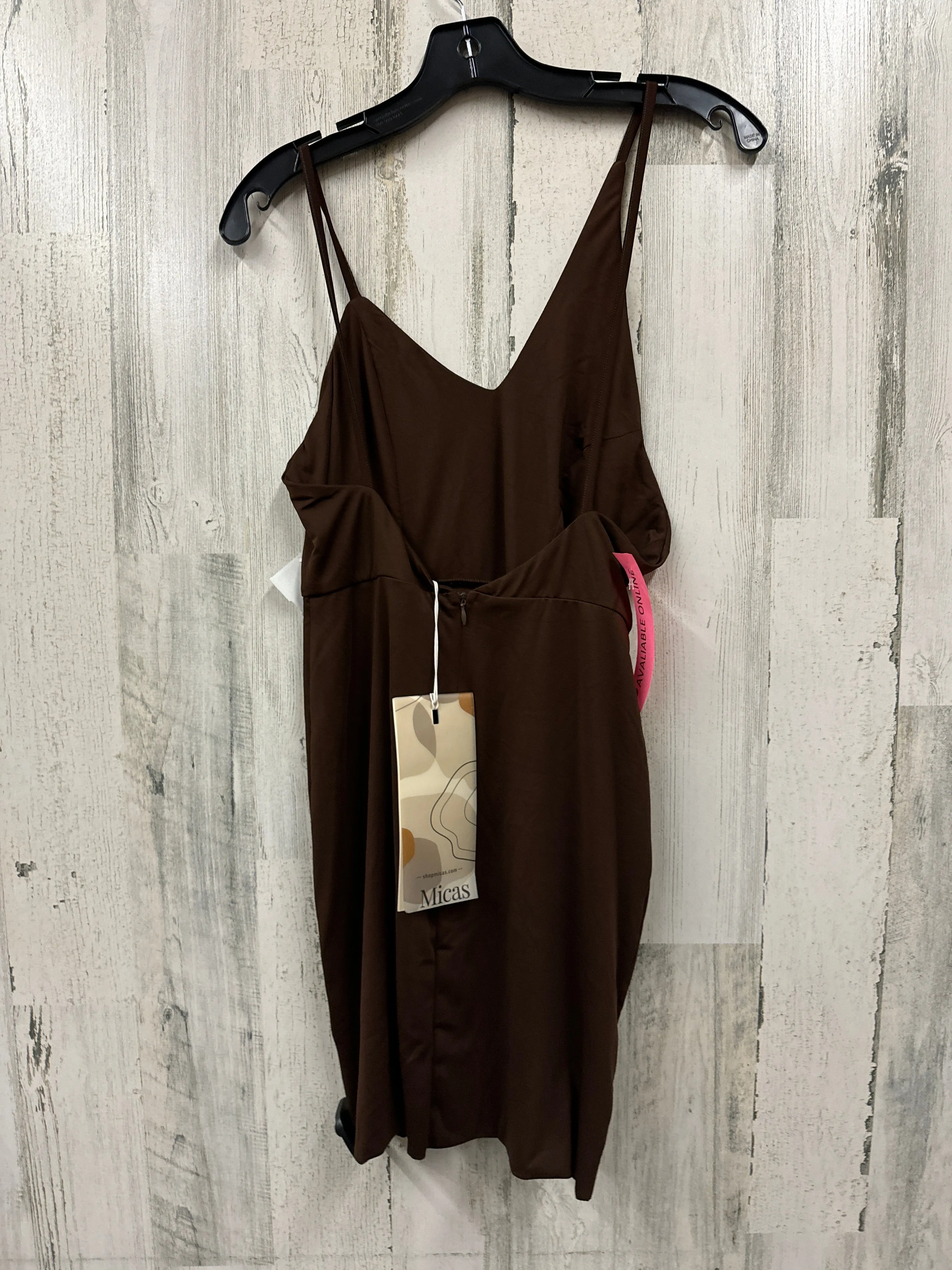 Brown Dress Casual Short Clothes Mentor, Size S