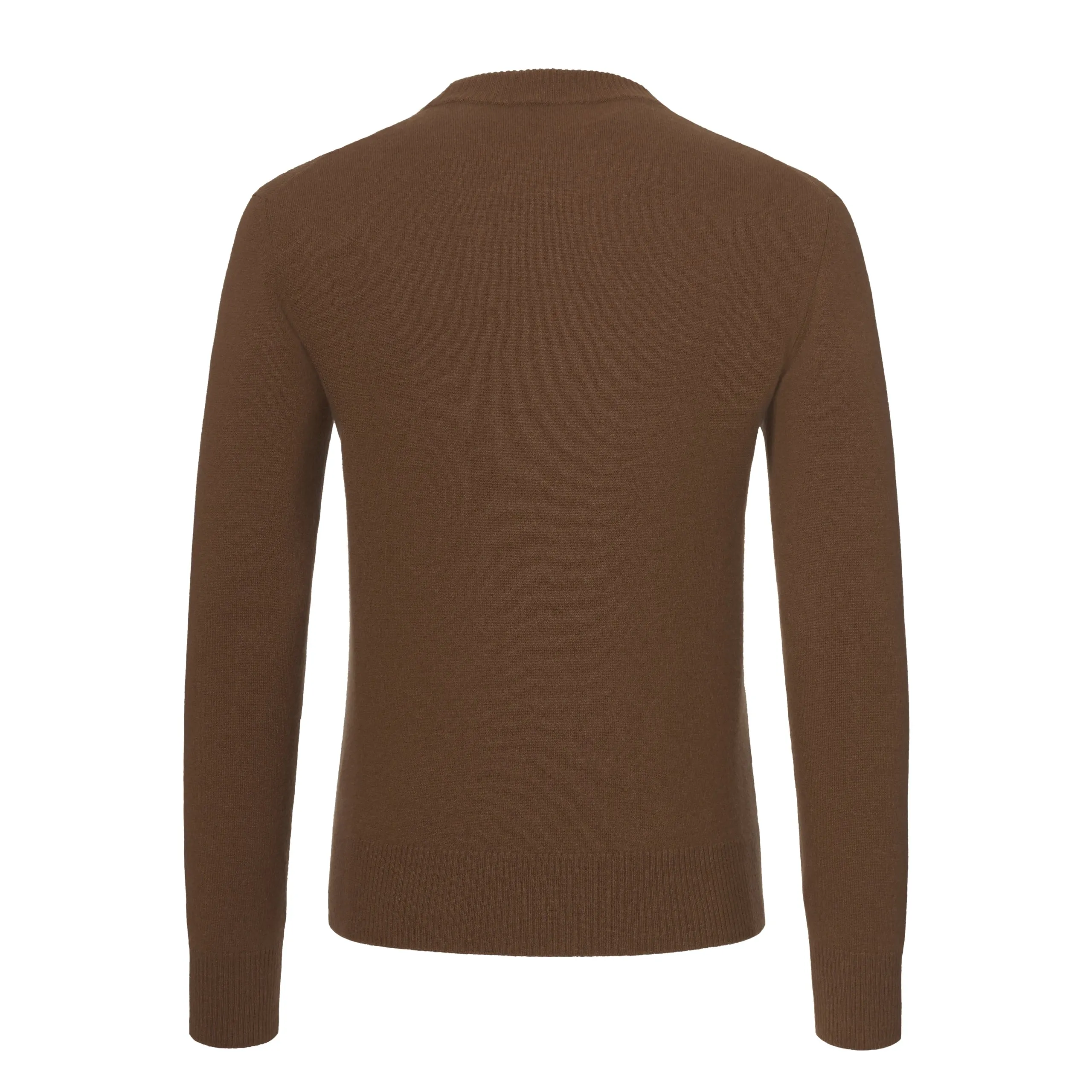 Cashmere Crew-Neck Pullover in Somali Brown