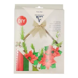 Clairefontaine Crepe Paper Kit Wreath of Flowers