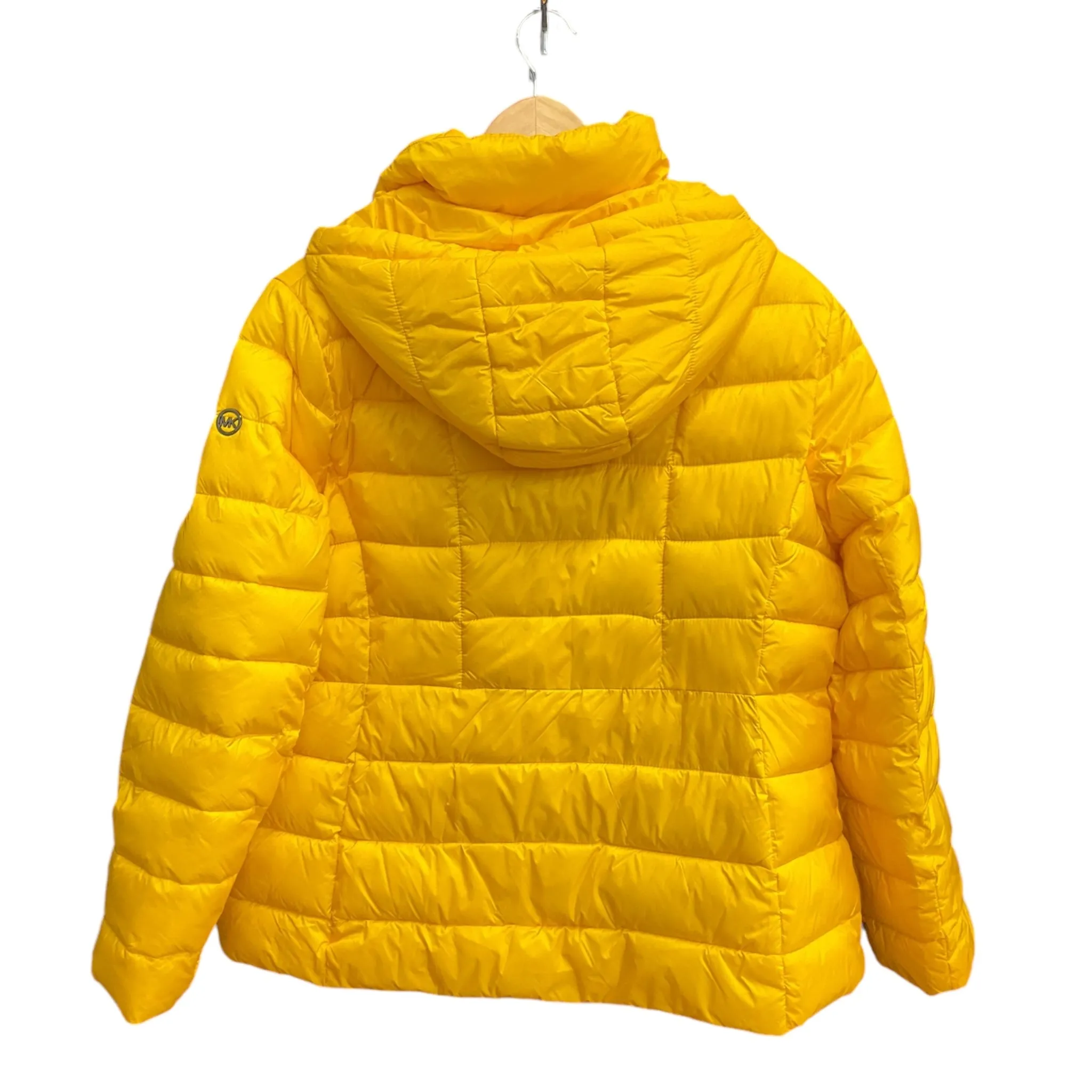 Coat Puffer & Quilted By Michael By Michael Kors In Yellow, Size: Xl