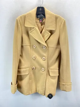 Coat Wool By Moda Intl In Tan, Size: M