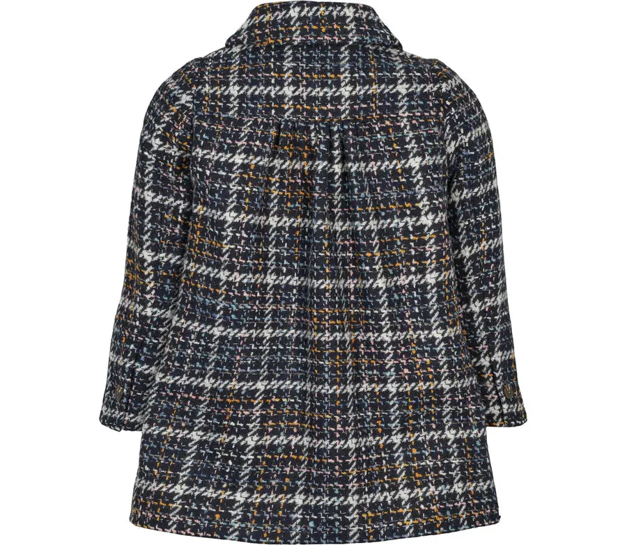 coat wool navy check - navy check-1608