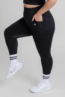 Core Pocket High Waisted Full Length Tight - Black