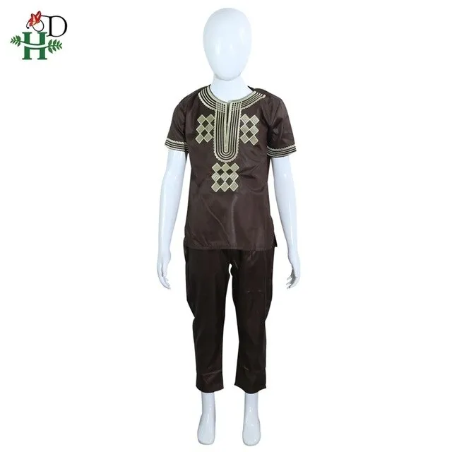 Dashiki African men's suits tops shirts pant 2 pieces set