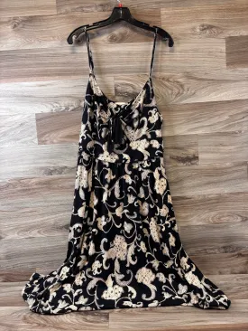 Dress Casual Maxi By Anthropologie In Black & Tan, Size: Xl