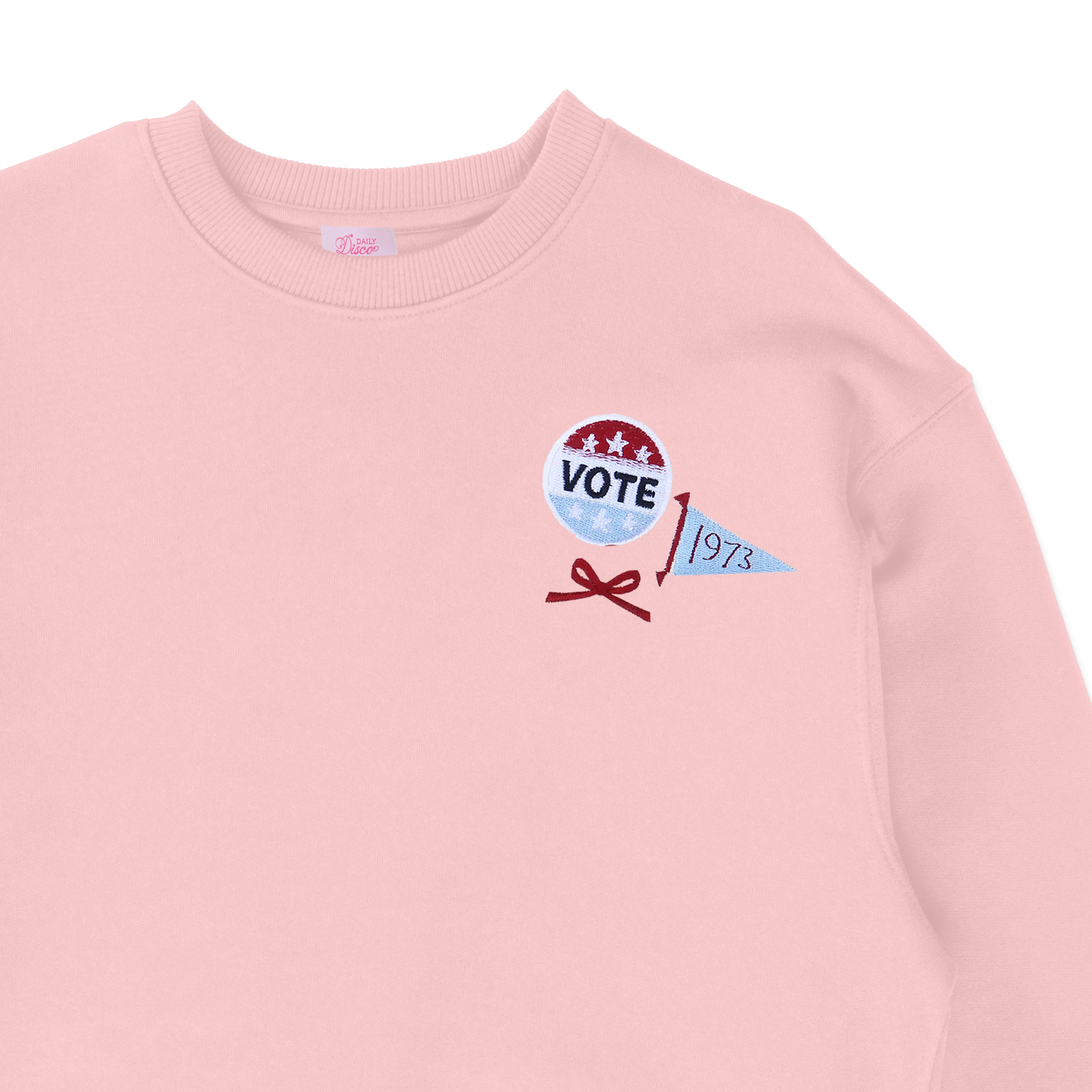 Embroidered Vote Pins Sweatshirt