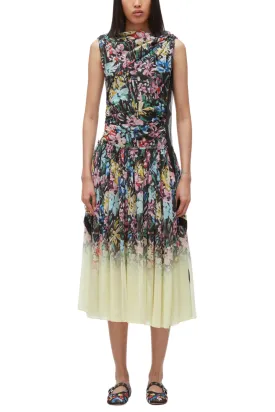 Flowerworks Dégradé Draped Dress