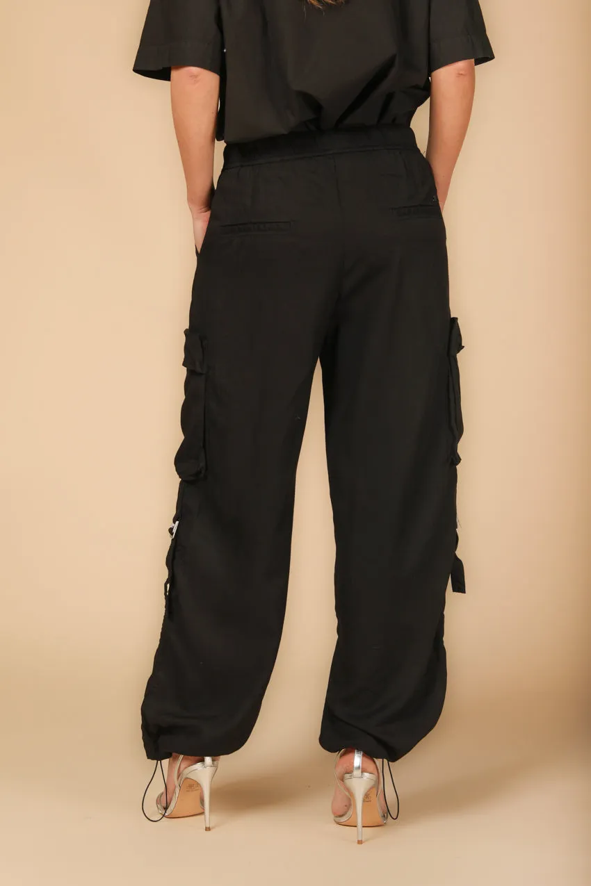 Francis pantalone cargo jogger donna in cotone modal relaxed