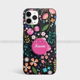 Gripper Case With Black & Florals