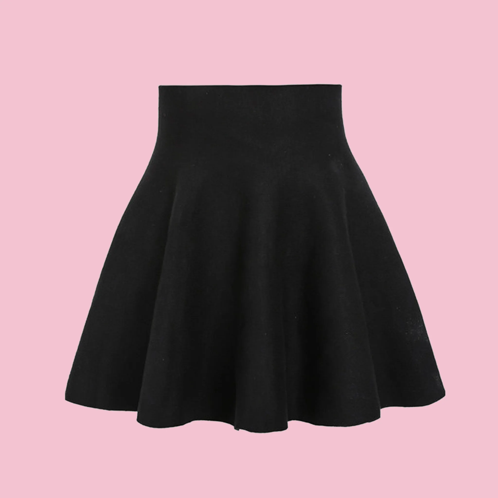 High Waisted Black Skirt (S TO XL SIZE AVAILABLE)