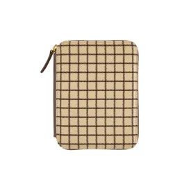 Hobonichi Techo Cover Original A6 -  Taut Zipped (Café au Lait Plaid)