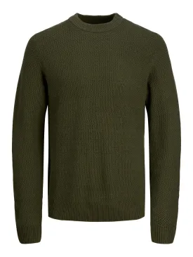 Jack & Jones Blake Green Knit Jumper Green