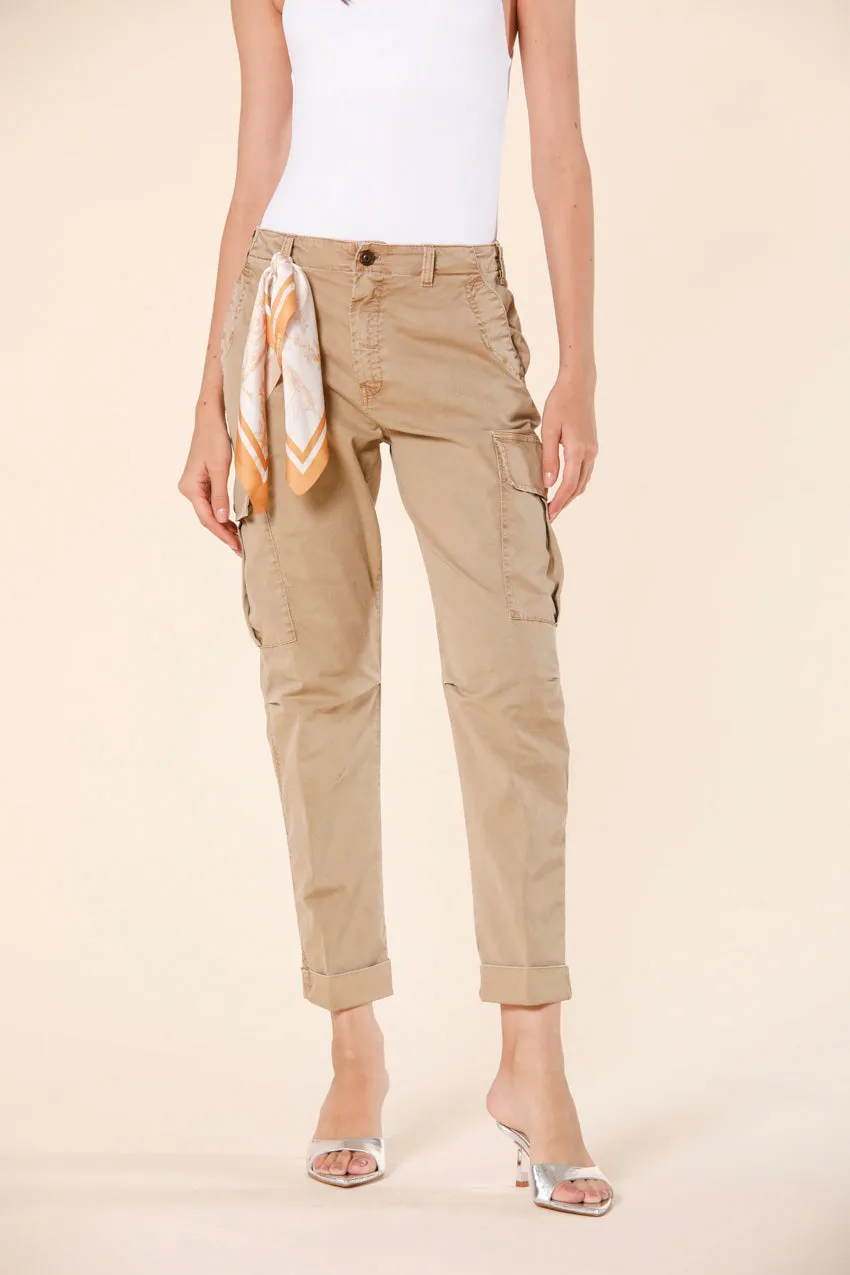 Judy Archivio W pantalone cargo donna in twill di cotone icon washes relaxed