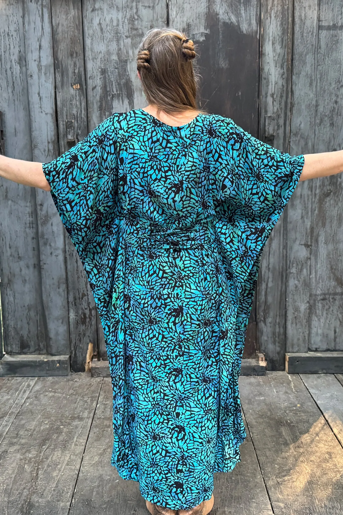 Kupu Kaftan - Blue Batik