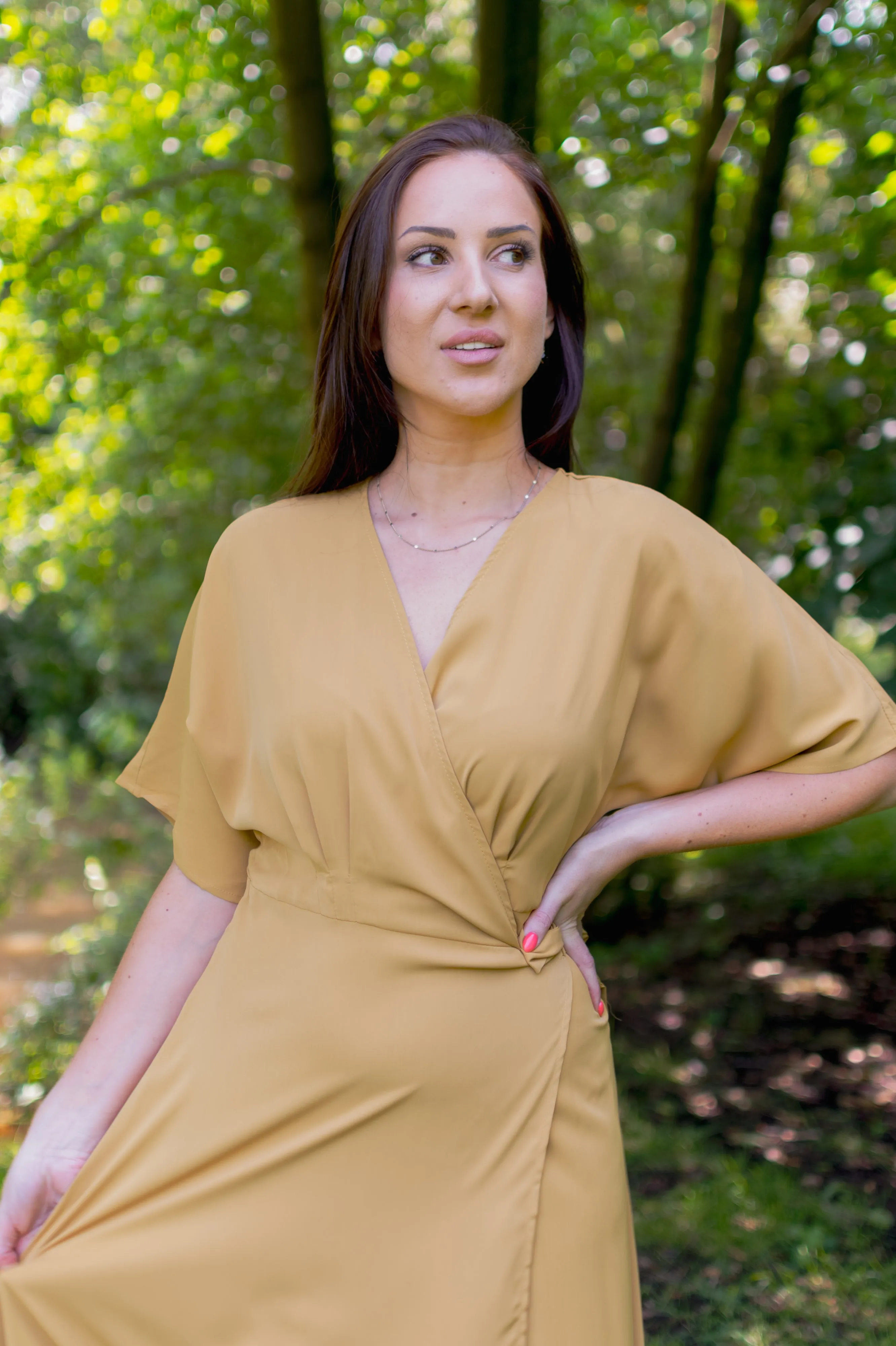 Ladylike Maxi Dress - Yellow Mustard