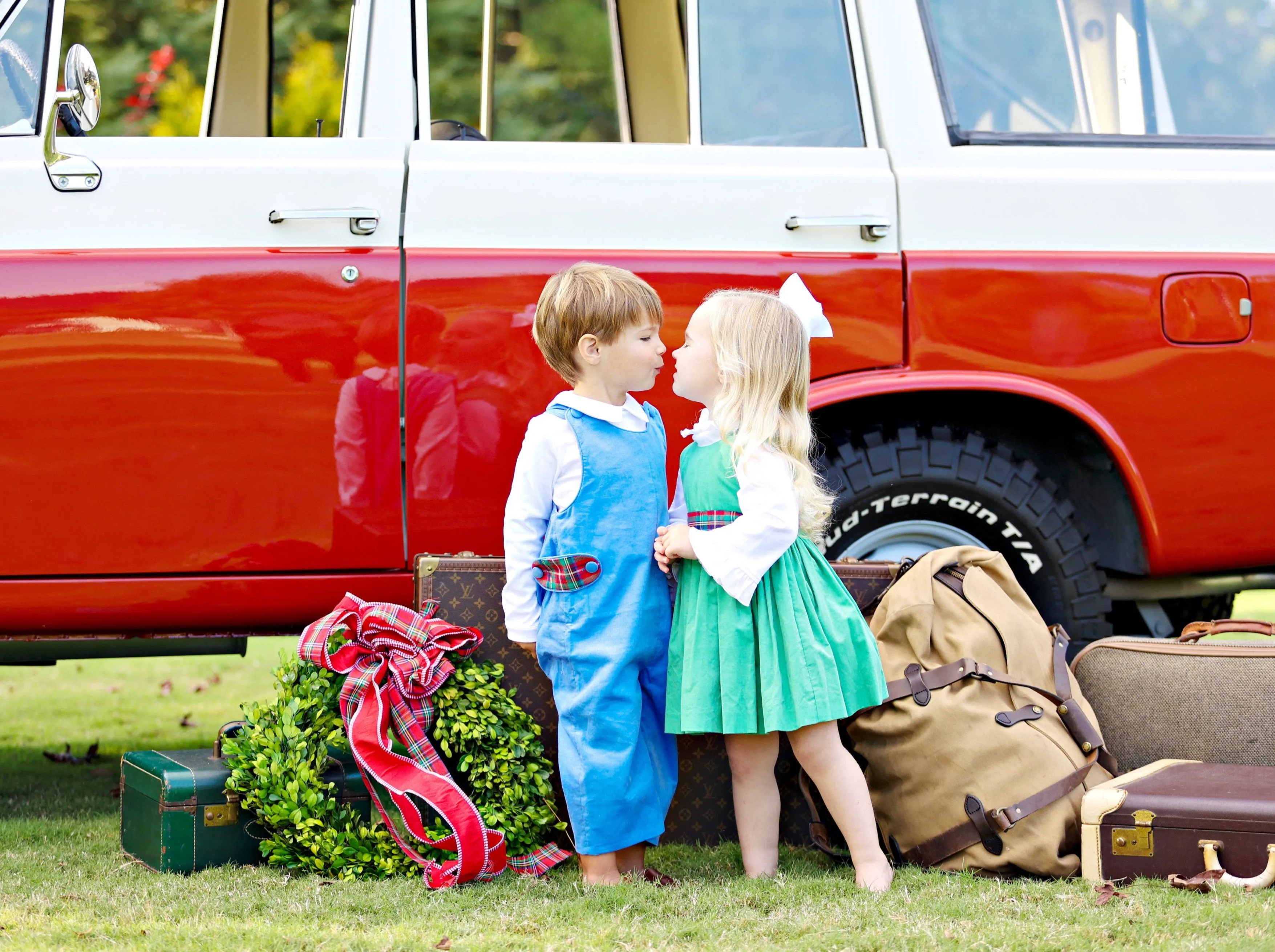 Liberty Square Longalls- Boone Hall Blue Corduroy