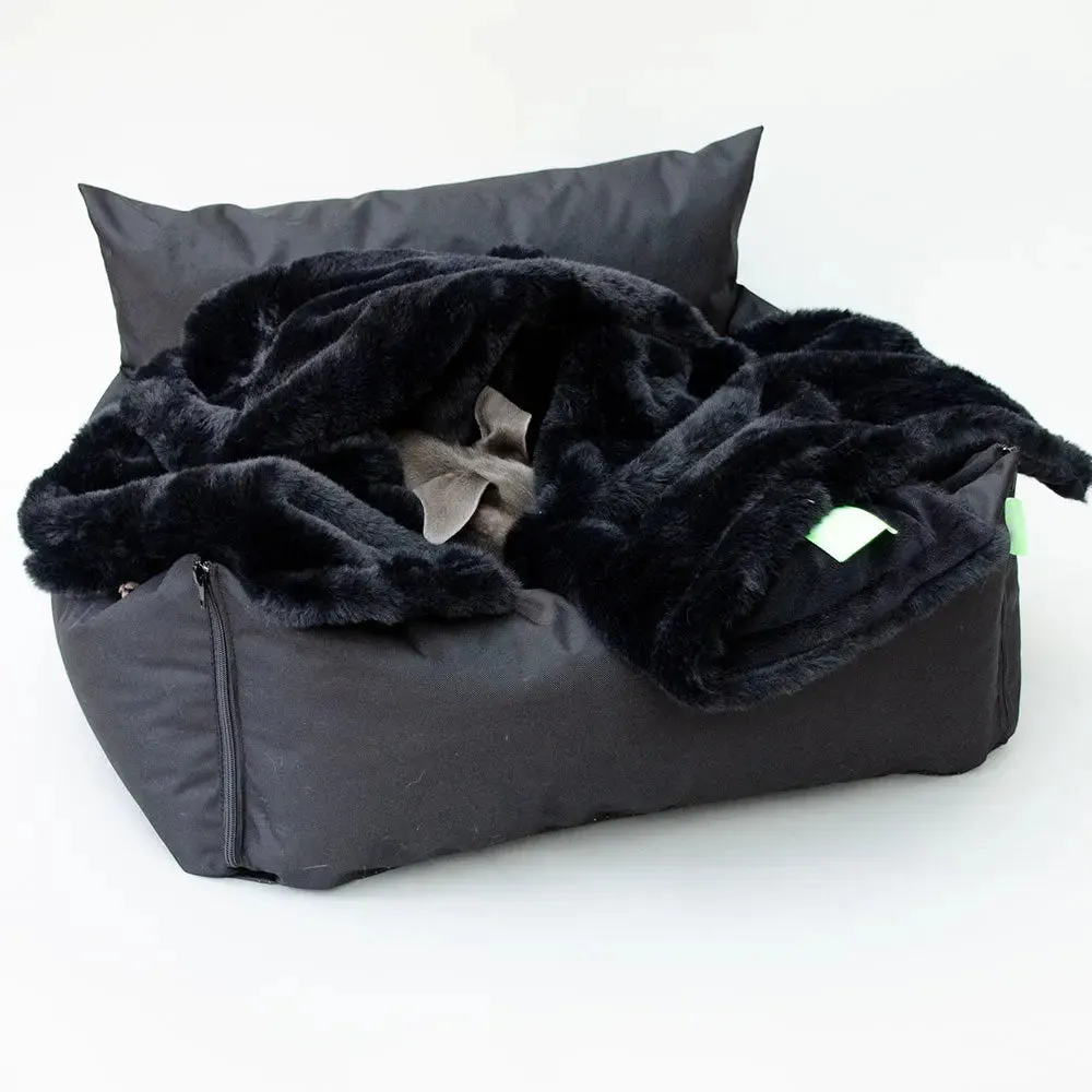 Luxus Hundedecke "Plaid - Deluxe" black