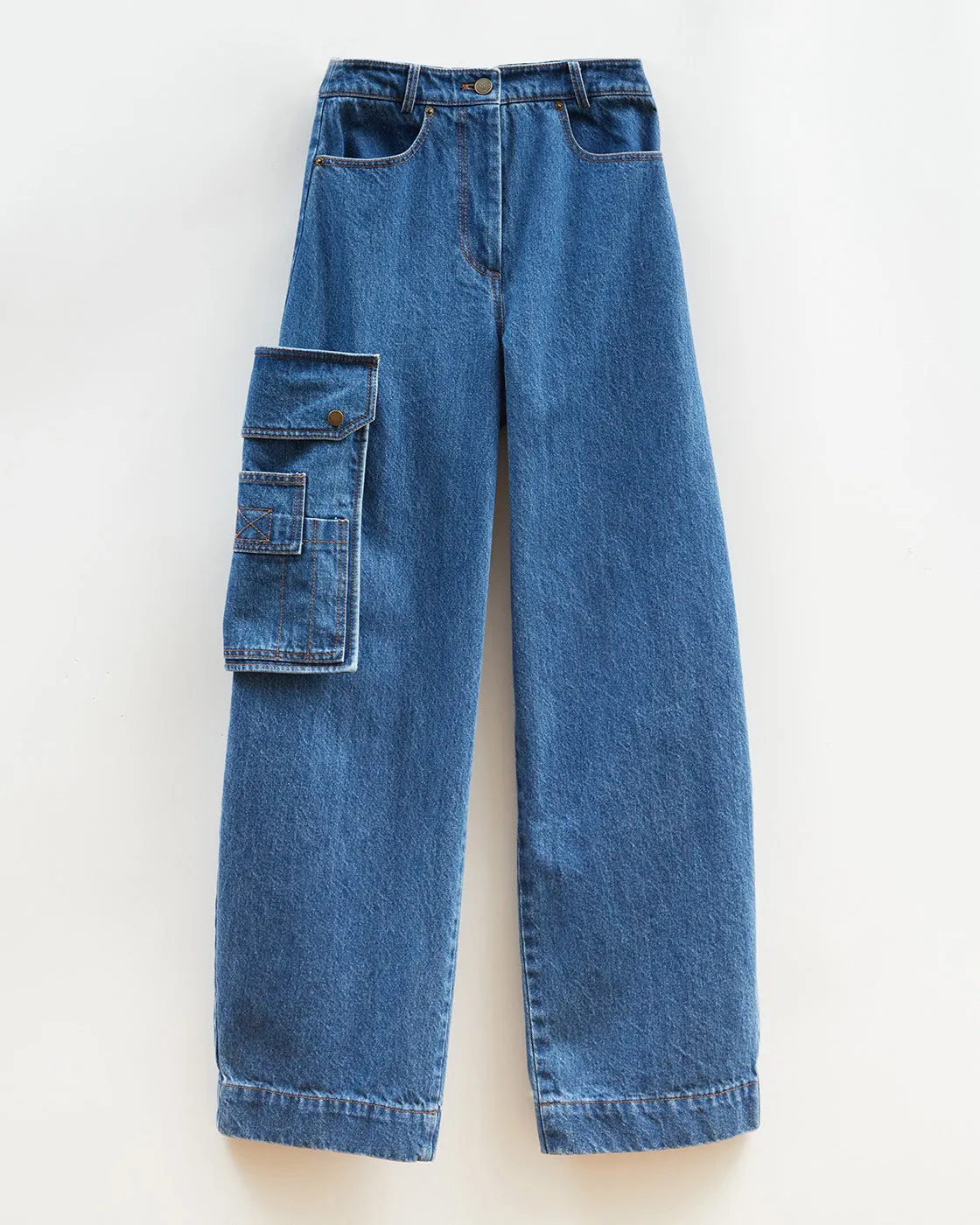 Margot Trousers Organic Cotton Denim Indigo