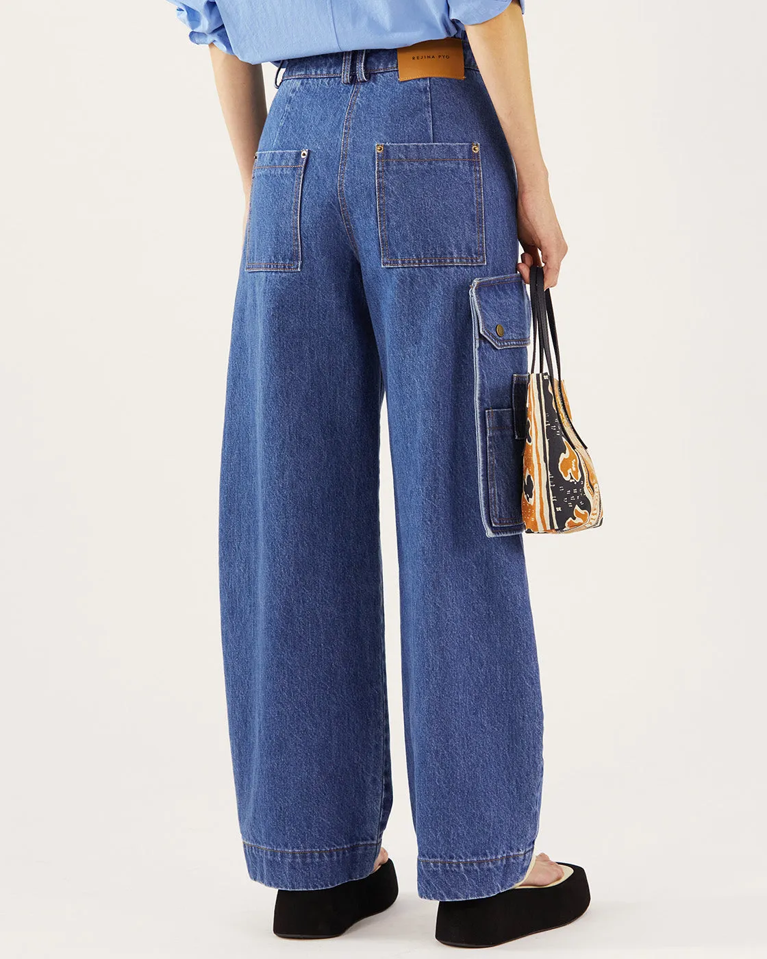 Margot Trousers Organic Cotton Denim Indigo