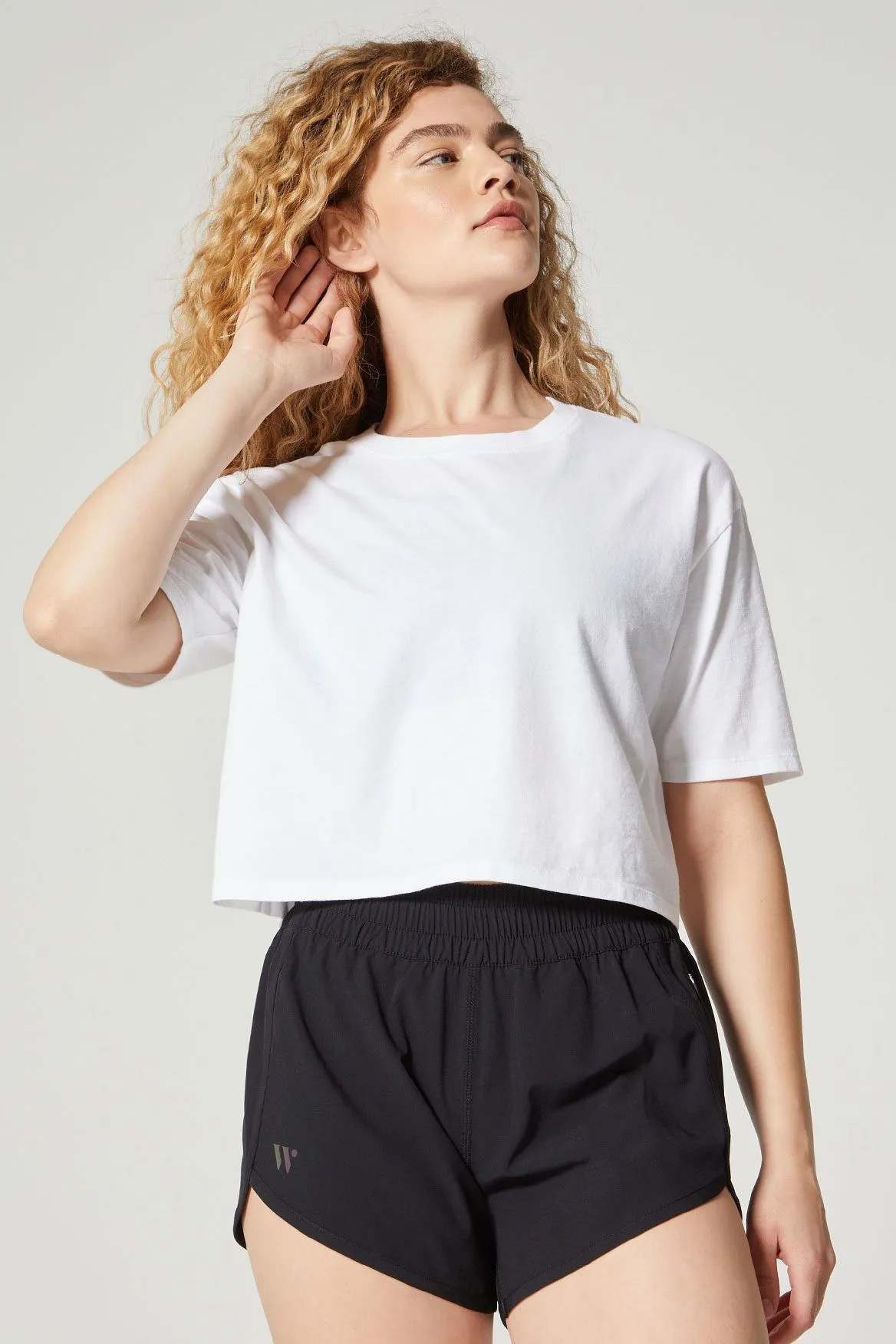 Marisa Cropped Boxy Tee Bright White