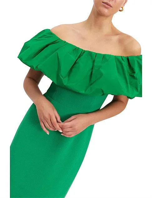 REBECCA VALLANCE Virgil Midi Dress (Green) - RRP $649