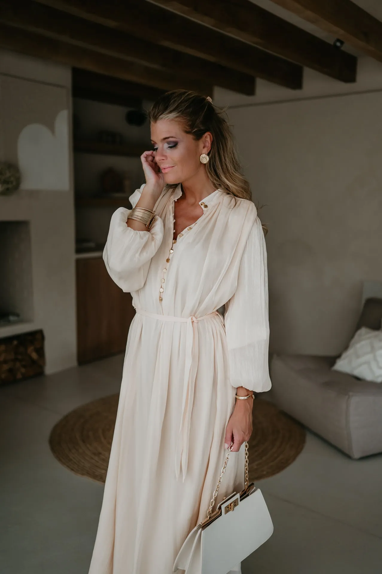 Riflesso dress I Beige