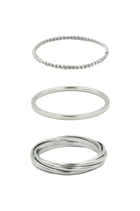 Silver 3 Ring Set