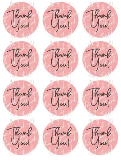 Small Business Thank You Rounds - Mailing Vinyls