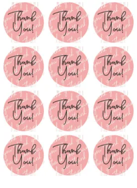 Small Business Thank You Rounds - Mailing Vinyls