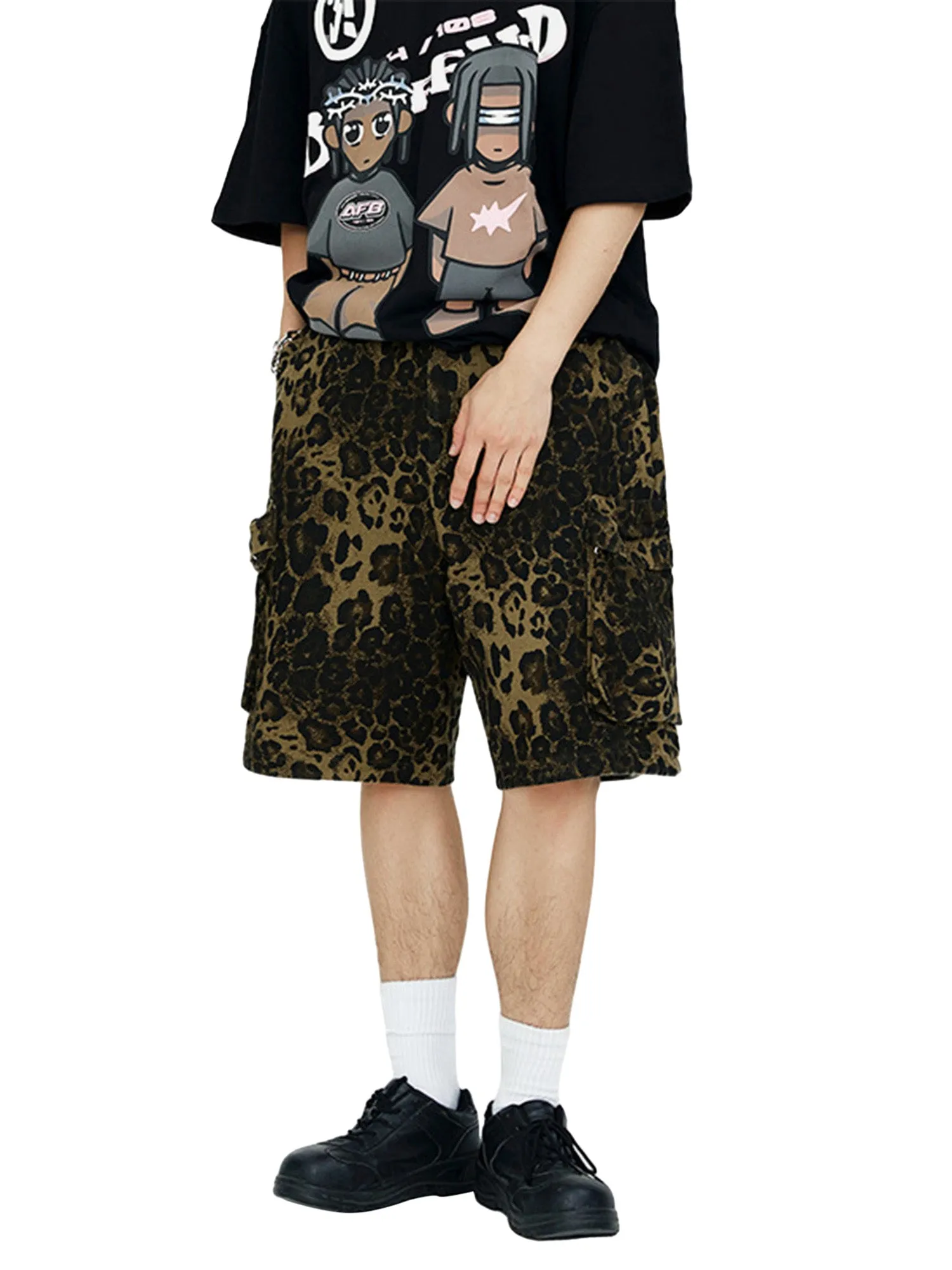 Thesupermade Street Leopard Print Shorts - 2021