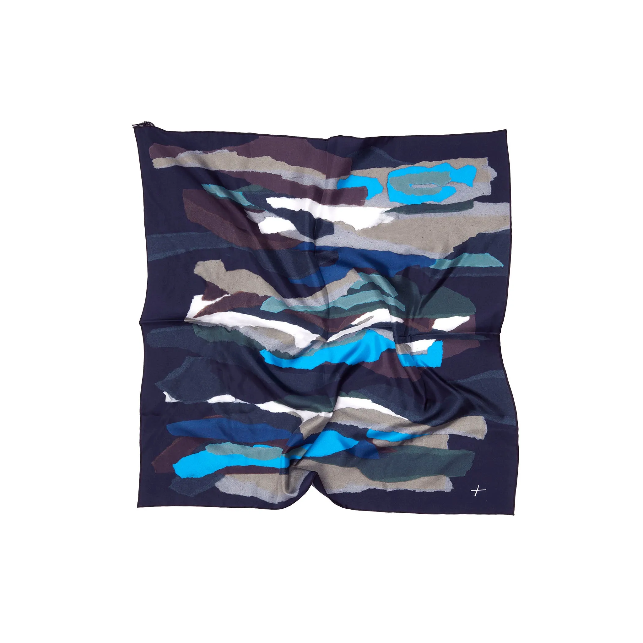 Toogood Silk Hunter Scarf in Torn Paper Camo