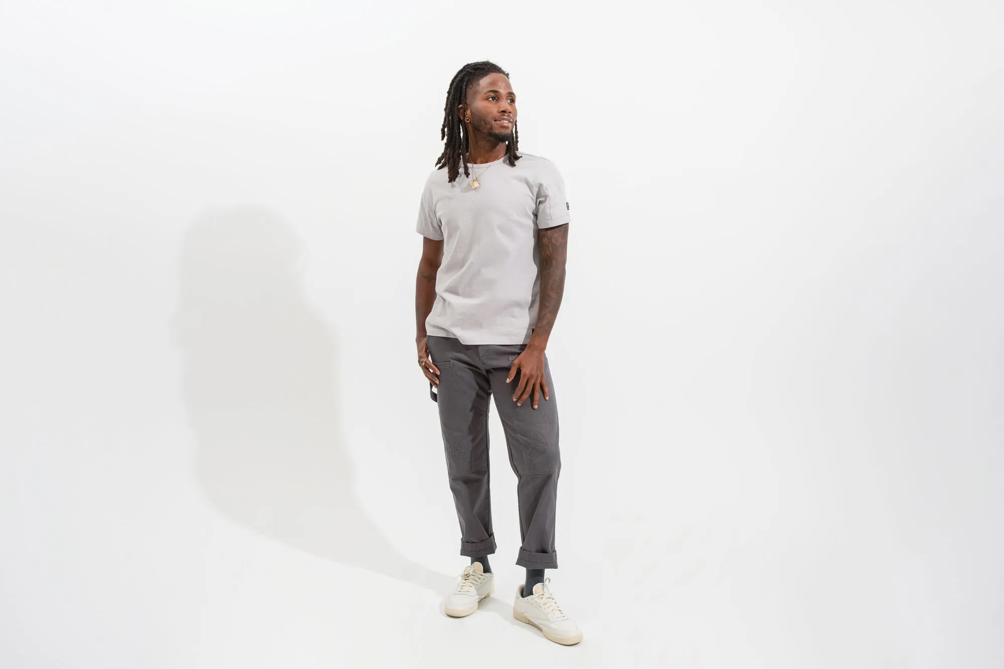 Work Henley Tee - Gray